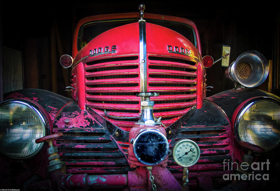 Dodge Fire Truck Photograph by Mitch Shindelbower