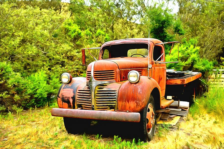 Dodge Flatbed Truck Harmony 2 Photograph by Floyd Snyder