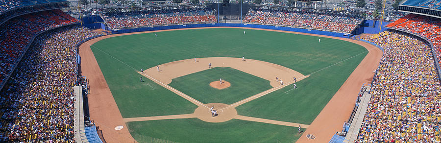 Athlete Photograph - Dodger Stadium, Dodgers V. Astros, Los by Panoramic Images