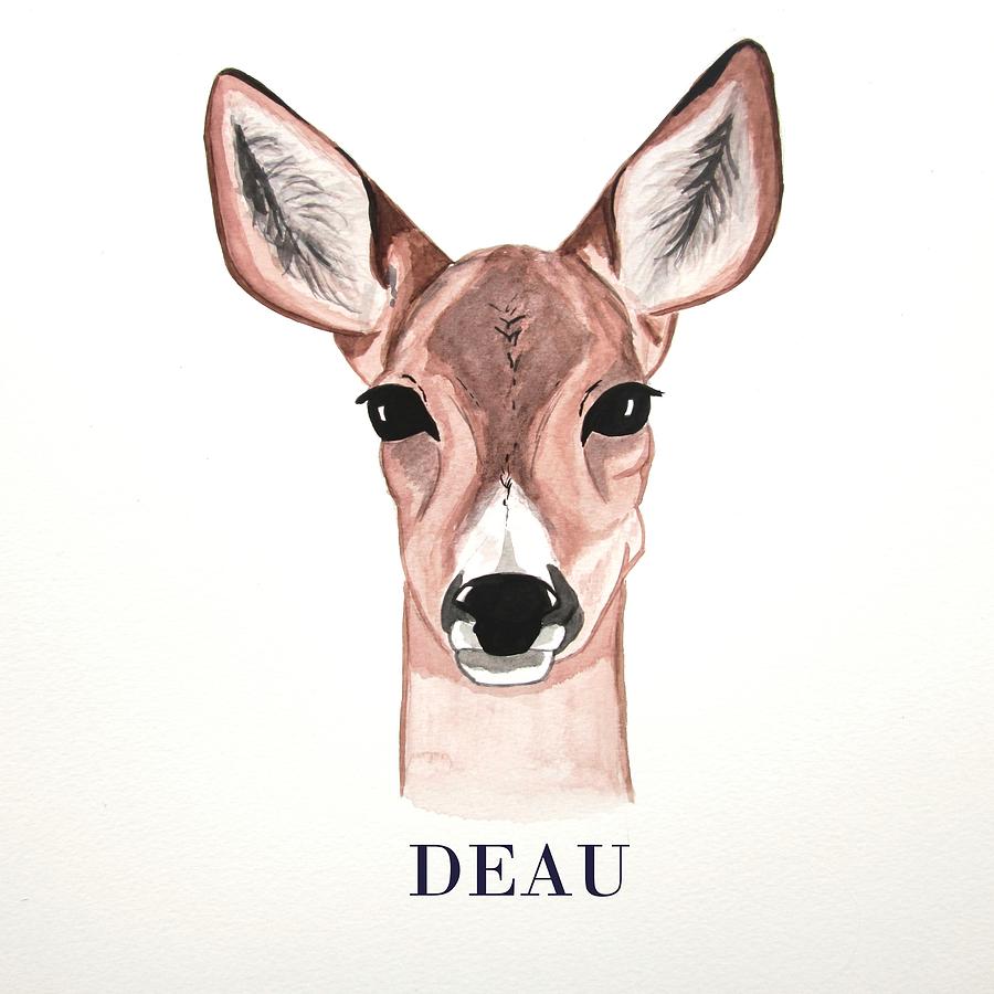 Doe Deer Painting by Dominique Janssens - Pixels