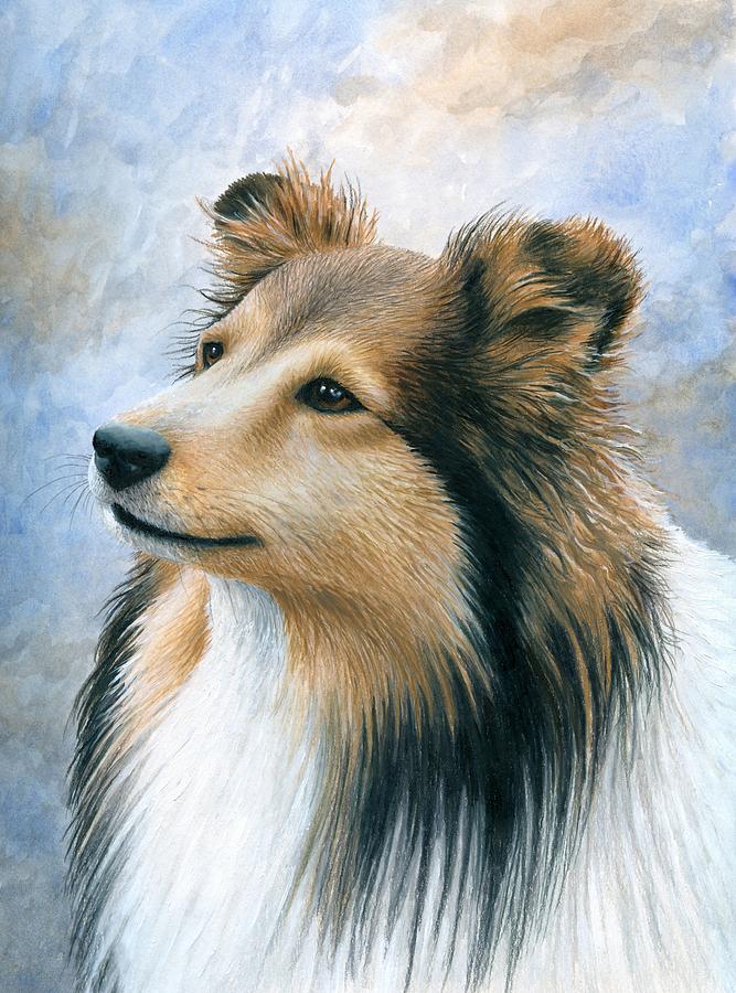 Dog 122 Painting by Lucie Dumas