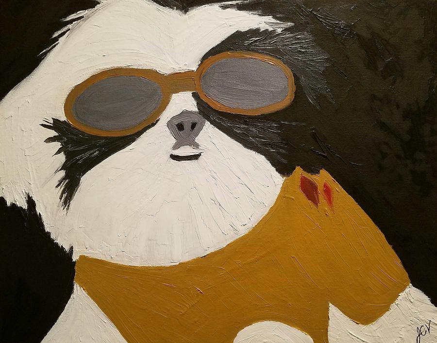 Shih-tzu Painting - Dog Boss by J Cv Shih-tzu Painting - Dog Boss by J Cv