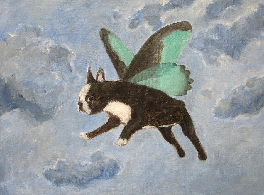 Dog Fairy  Painting by Kazumi Whitemoon