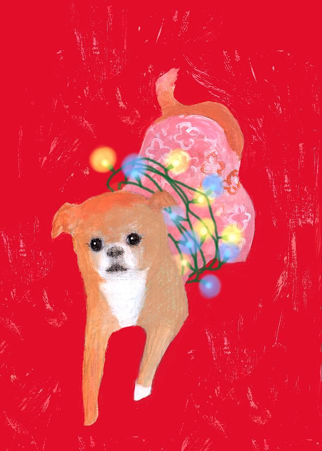 Per-pet-tually Happy Peko Painting by Kazumi Whitemoon