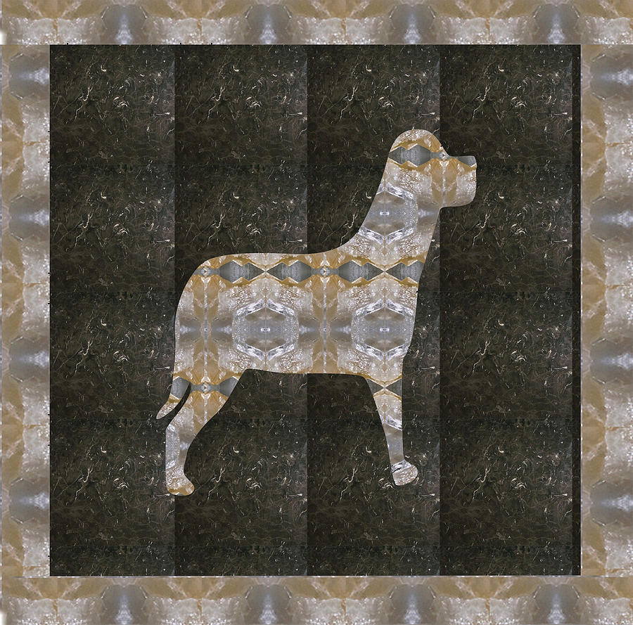 Dog Made Of Crystal Stone Rareearth Material Download Option For Personal Commercial Use Link Below Mixed Media