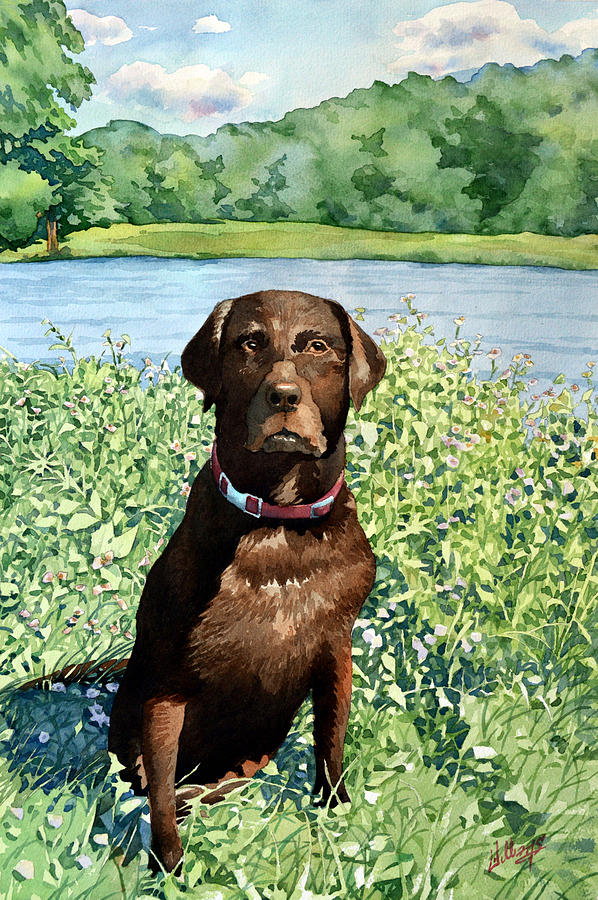 Dog Portrait #1 Painting by Mick Williams