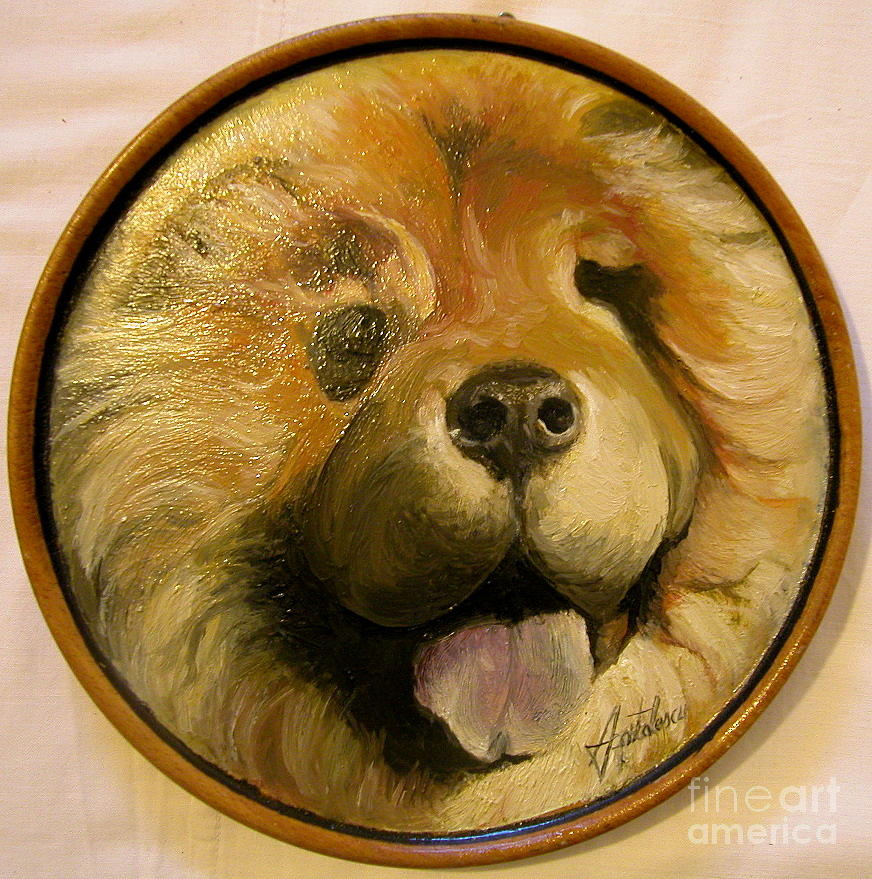Dog Painting by Sorin Apostolescu