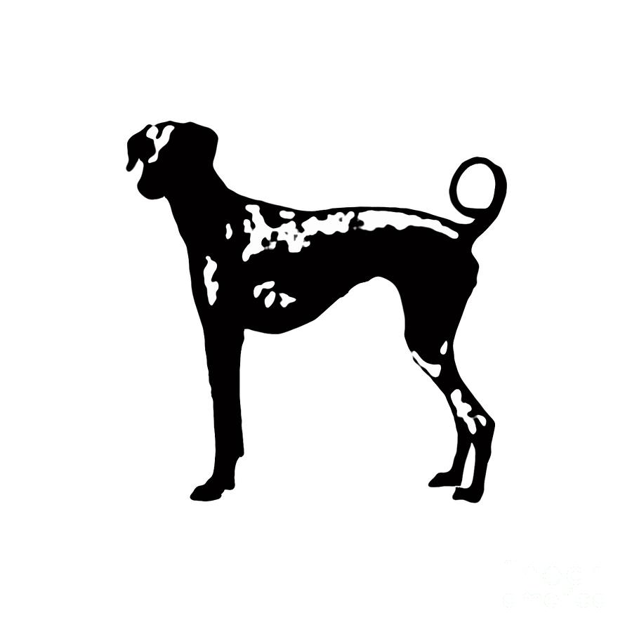 Dog Digital Art - Dog Tee by Edward Fielding