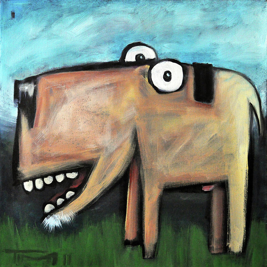 dog Painting by Tim Nyberg