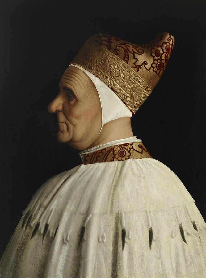 Doge Giovanni Mocenigo Painting by Gentile Bellini