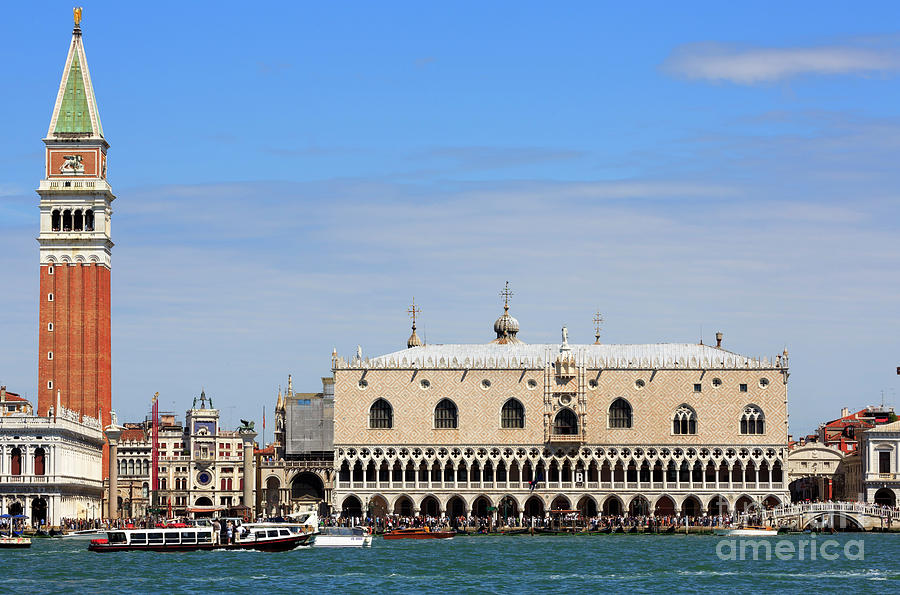 Doges Palace and St Marks Square in Venice Italy Photograph by Louise Heusinkveld