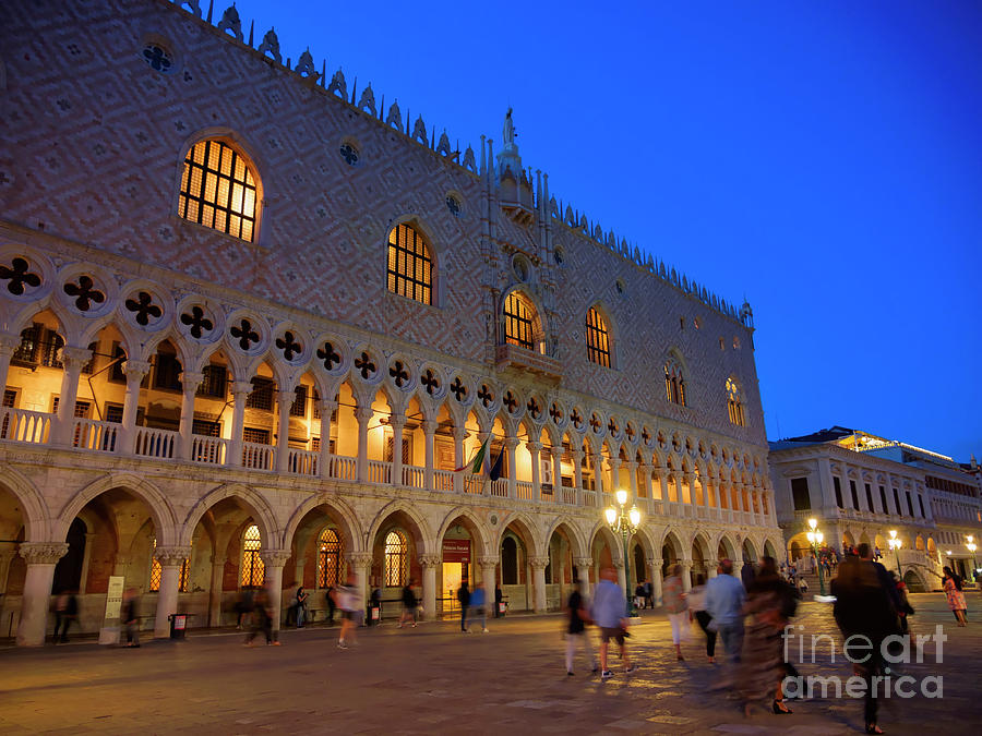 Palazzo Ducale Photograph - Doges Palace Venice by Louise Heusinkveld