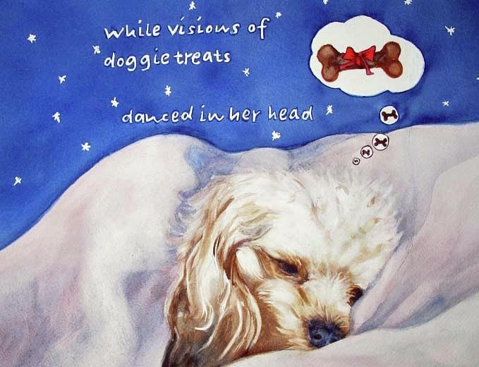 Doggie Dreams Painting by Diane Fujimoto