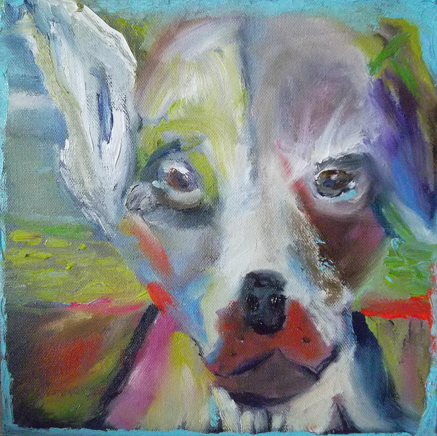 Doggietude Painting by Susan  Esbensen