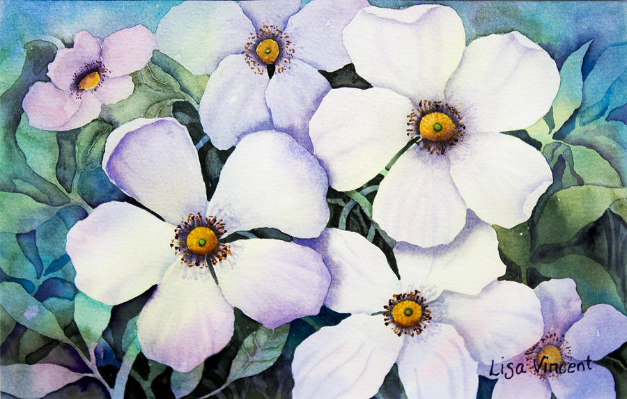 Dogwood Days Painting by Lisa Vincent