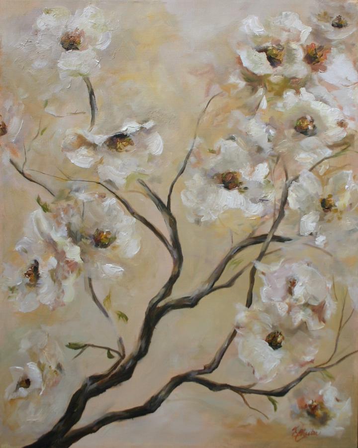 Dogwood Painting by Kathy Chester - Fine Art America