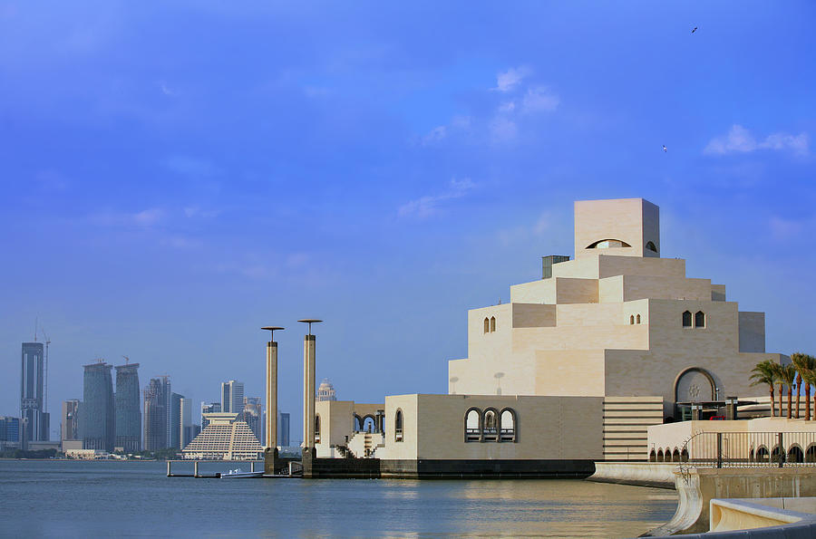 Doha bay view Photograph by Paul Cowan