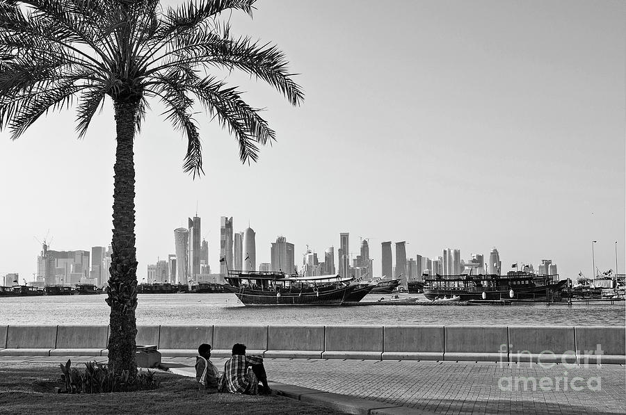 Doha City Skyline View In Qatar  Photograph by JM Travel Photography