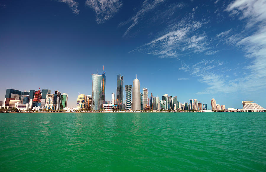 Doha Skyline Photograph by Paul Cowan