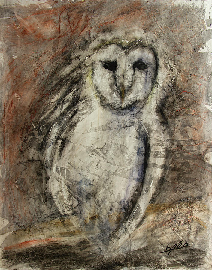Owl Painting - Doktor by Brenda Peo