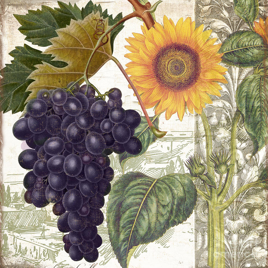 Grape Painting - Dolcetto I by Mindy Sommers