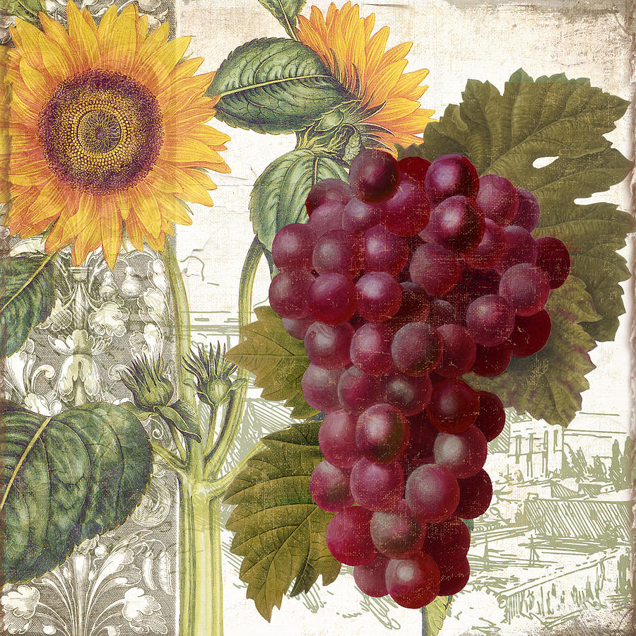 Grape Painting - Dolcetto II by Mindy Sommers