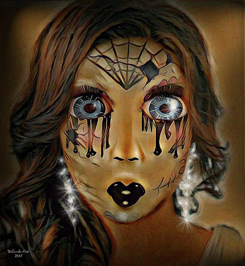 Doll Face Digital Art by Artful Oasis