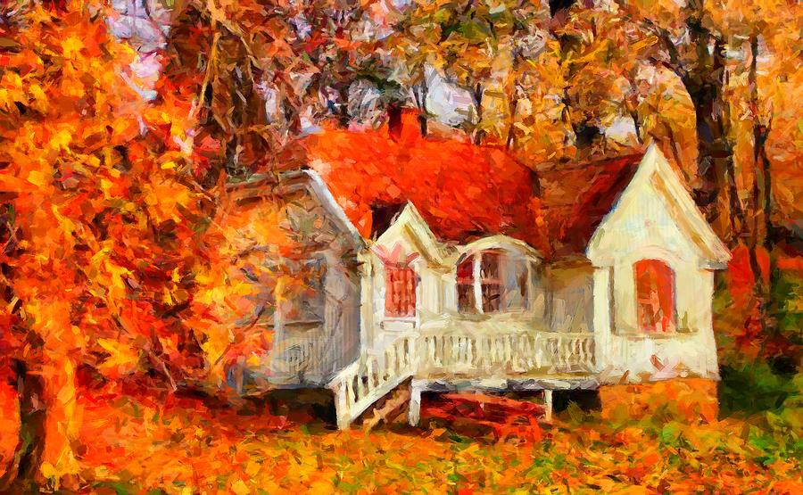 Doll House and Foliage Digital Art by Caito Junqueira