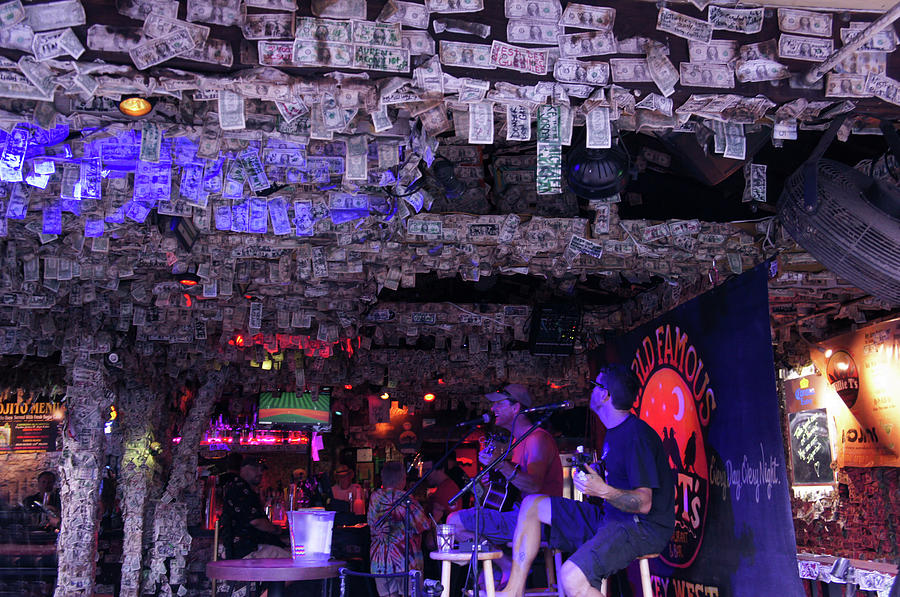 Dollar Bill Bar In Key West, Florida Photograph by Art Spectrum