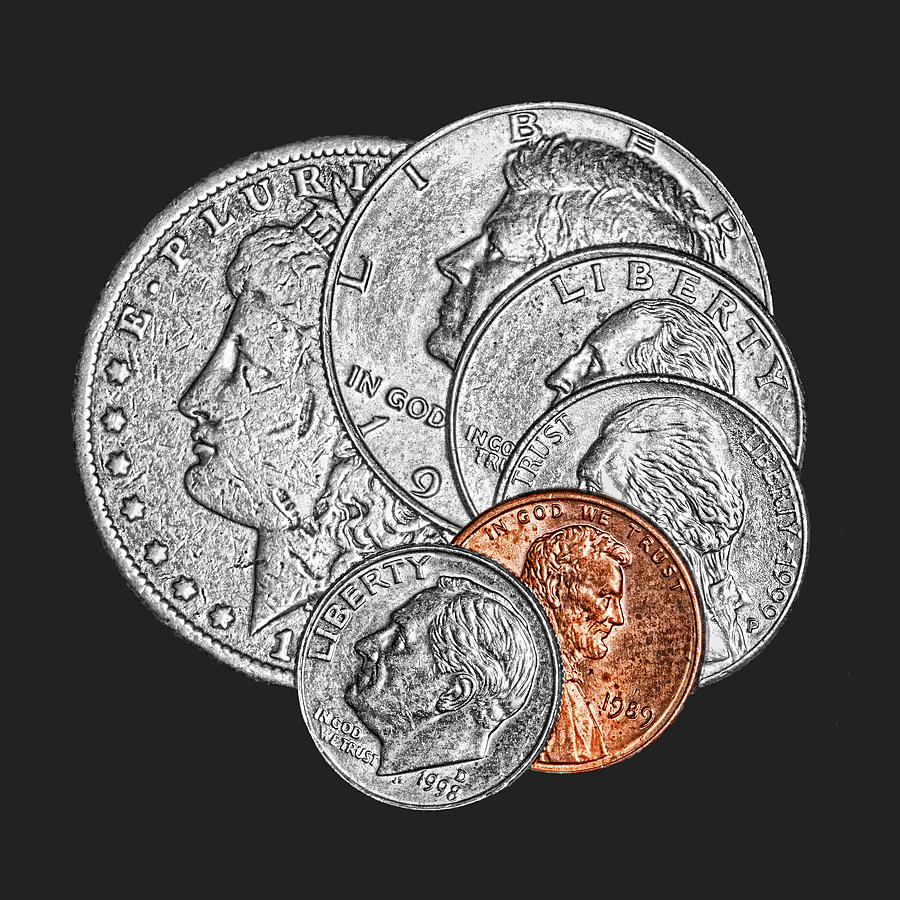 Coin Photograph - Dollar Ninety One by Tom Mc Nemar