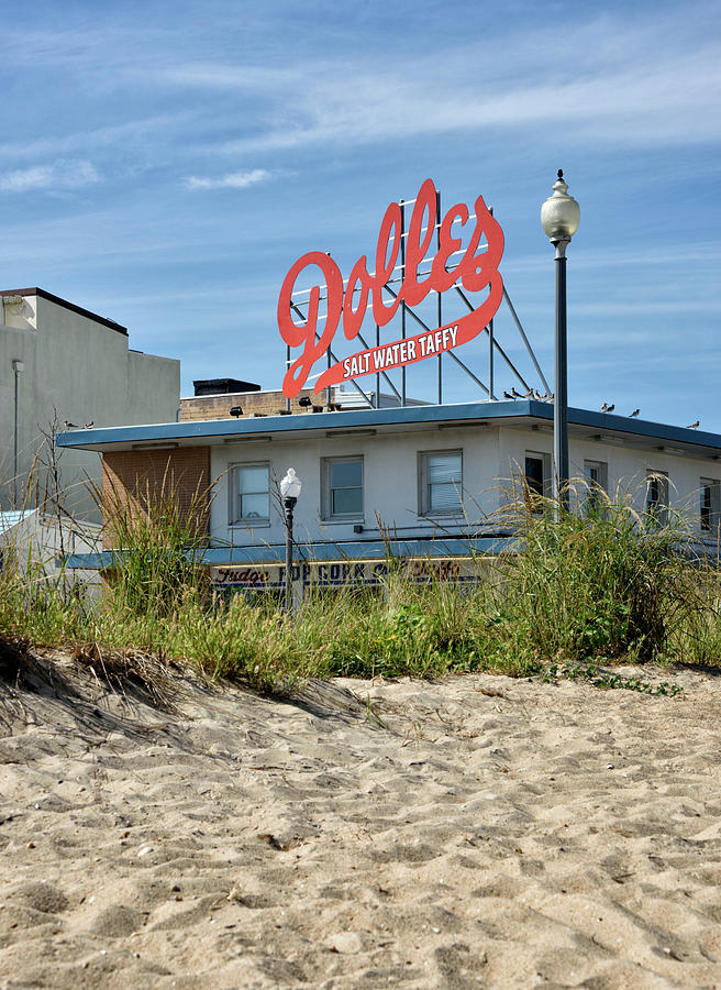 Beach Photograph - Dolles from the Beach - Rehoboth Beach Delaware by Brendan Reals