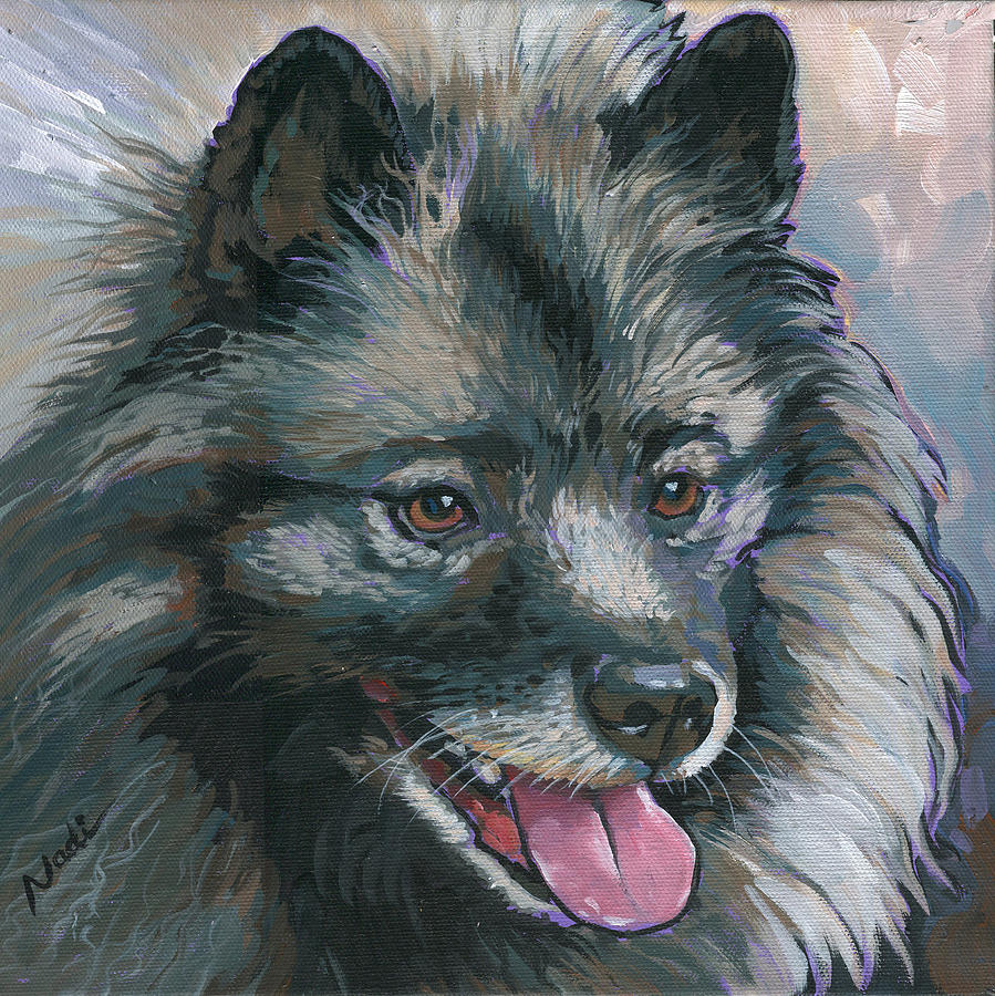 Dog Painting - Dollie by Nadi Spencer