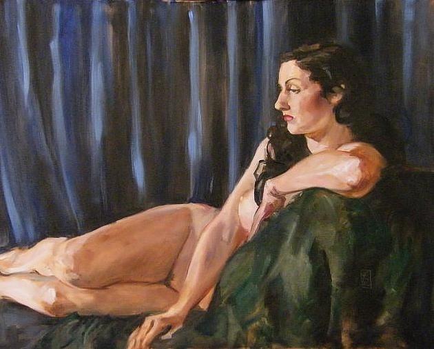 Nude Painting - Dolly by Debra Jones