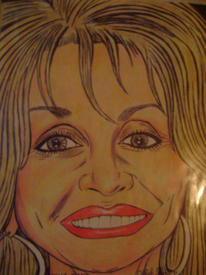 Dolly Parton Drawing by Odinel Pierre junior