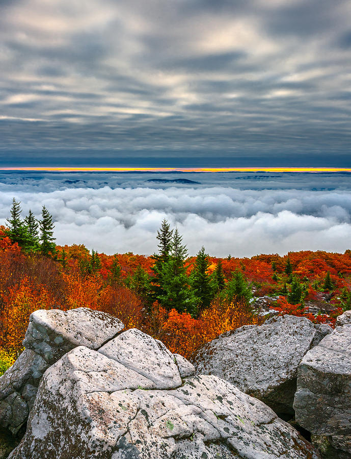 Dolly Sods Inversion Photograph by Steven Maxx