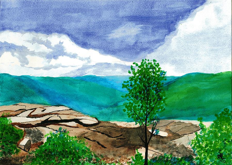Dolly Sods View Painting by David Bartsch