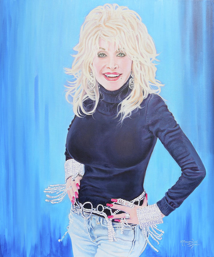 Dolly Parton Painting - Dolly Sparkling the 2000s by Maria Modopoulos