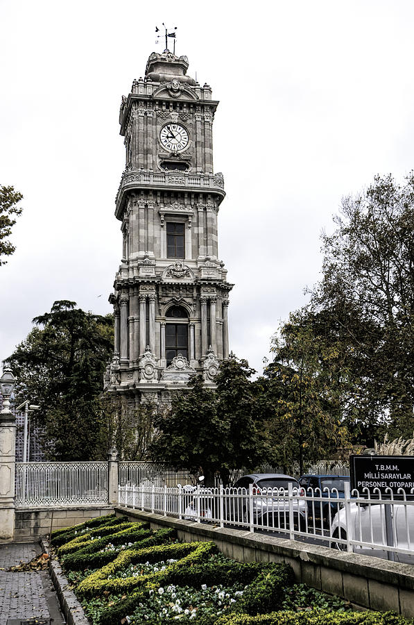 Turkey Photograph - Dolmabahce Palace Clock Tower by Phyllis Taylor