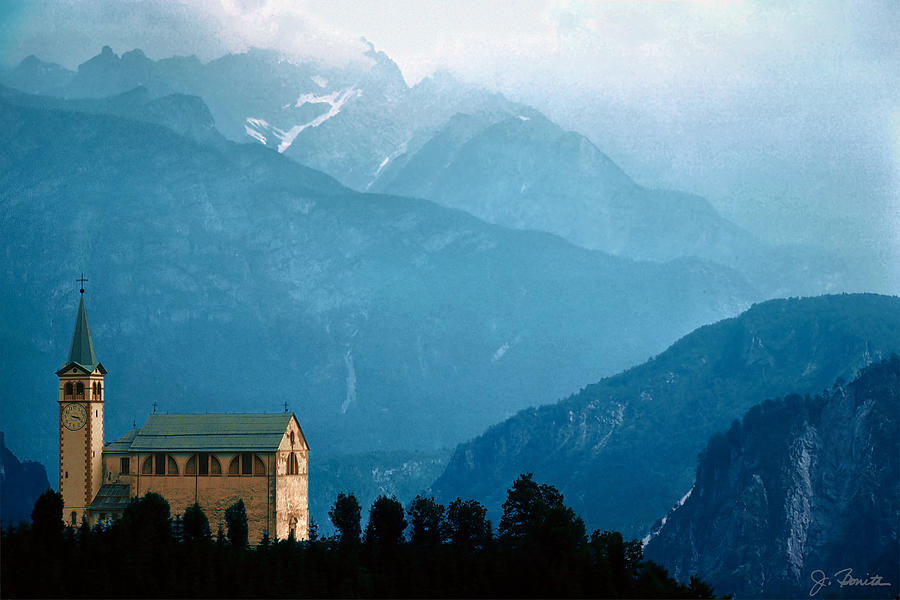 Dolomite Church Photograph by Joe Bonita