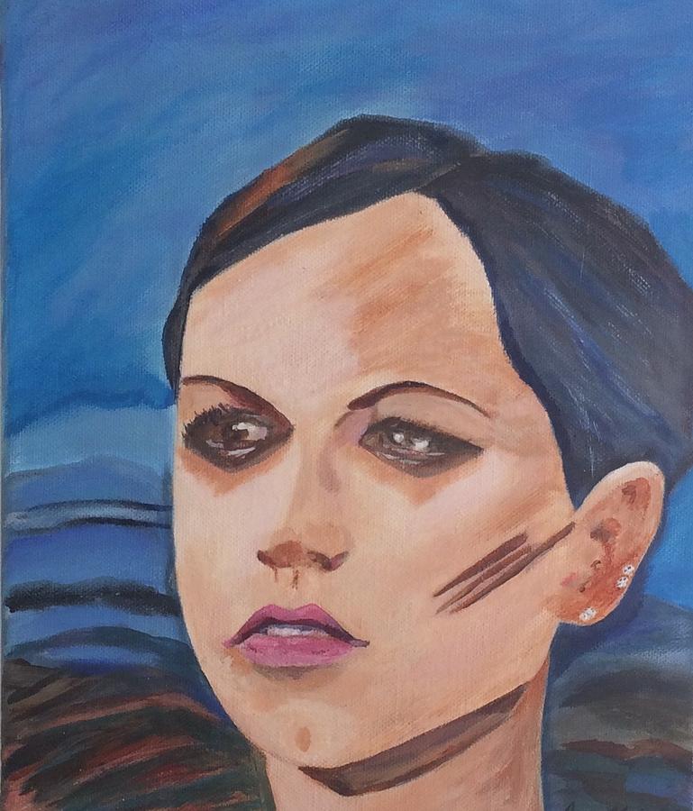 Celebrity Painting - Dolores by Anna Mulvihill