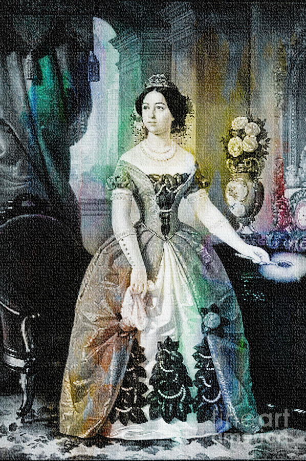 Dolores Tosta de Lopez de Santa Anna - 1855 Painting by Ian Gledhill