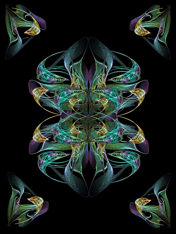 Fantasy Digital Art - Dolphin Dance Flower by Ricky Kendall