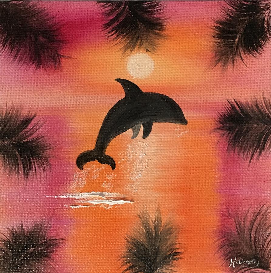 Tequila Dolphin Painting by Karen Fonda Fine Art America
