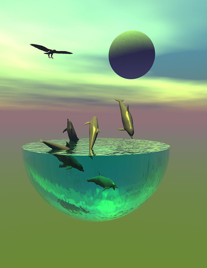 Dolphin heaven Digital Art by Claude McCoy