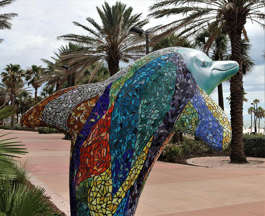 Dolphin Mosaic Photograph by Christopher James