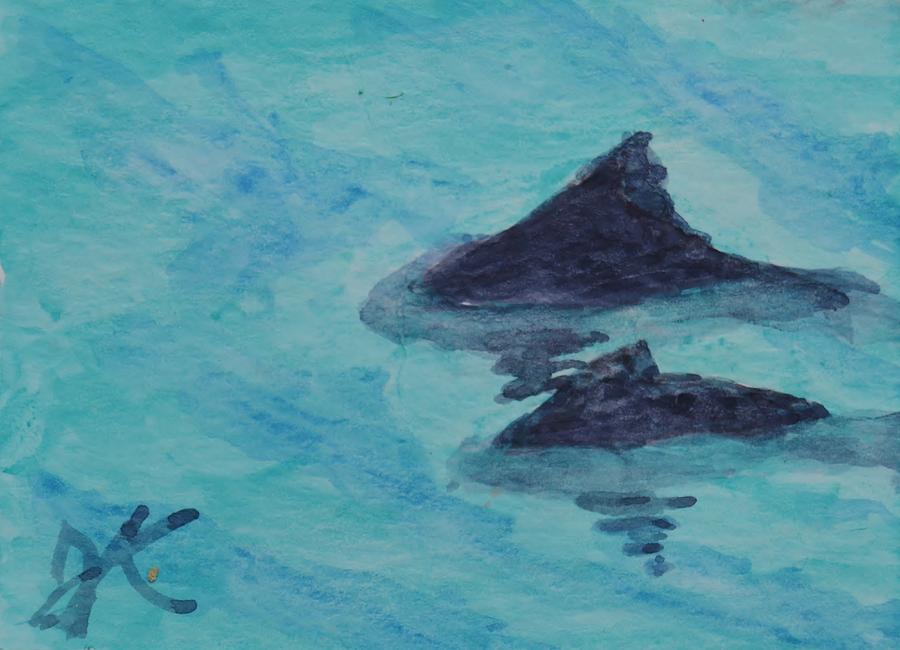 Dolphins on the Banana River Painting by Jacob Kimmig