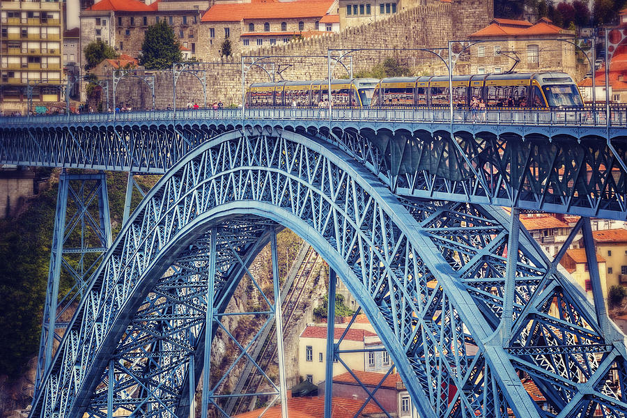 Dom Luis Bridge Porto  Photograph by Carol Japp