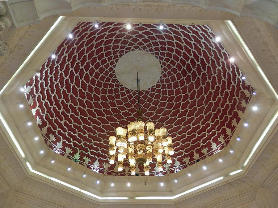 Dome and  Chandelier Photograph by Pema Hou