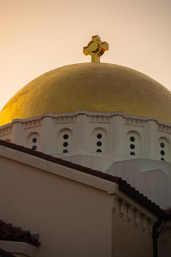 Dome and Cross at St Sophia Photograph by Ed Gleichman