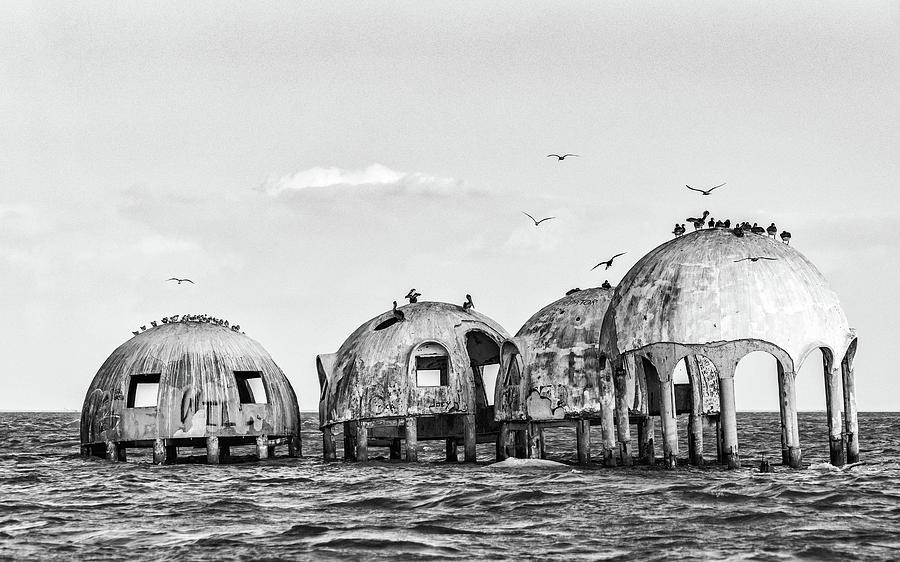 Dome Homes bw Photograph by Framing Places